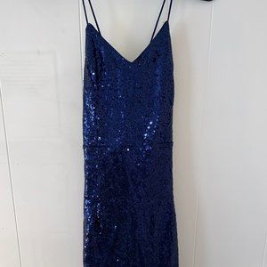Blue Sequin Dress